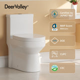 Toilet For Bathroom, Dual Flush Toilet with Soft Closing Seat