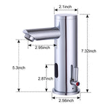 Automatic Sensor Touchless Faucet, Motion Activated Hands-Free Bathroom