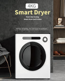 Clothes Dryer, Front Load Compact Laundry Dryers with Exhaust