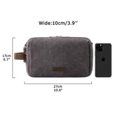 Toiletry Bag for Men, Canvas Travel Toiletry Organizer