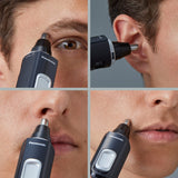 Ear and Nose Hair Trimmer for Men with Vacuum Cleaning