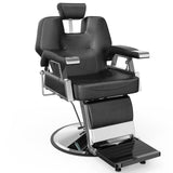 Barber Chair with 2 Hand Levers, Reclining Salon