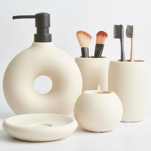 Bathroom Accessory Set, 5 Pcs - Includes Soap Dispenser