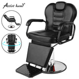 Barber Chair Reclining Salon Chair Heavy Duty Hydraulic Salon Shampoo Chair