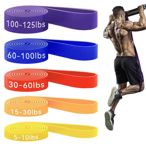 HAPBEAR Pull Up Assistance Bands - Pull Up Bands - Resistance Bands - Exercise Bands Resistance Bands Set of 5 - Workout Bands for Working Out, Stretching, Muscle Training HAPBEAR