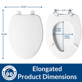 Toilet Seat with Easy Clean & Change Hinge