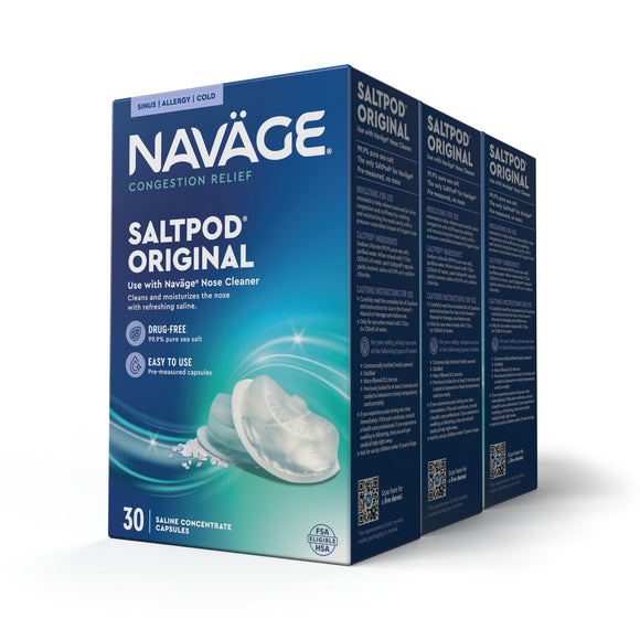 Navage Salt Pod Refills Only - Exclusively Designed for The Navage Nasal Irrigation System