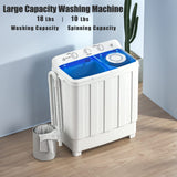 Portable Washing Machine, 28lbs Twin Tub Washer Mini Compact Laundry