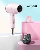 Dryer with Diffuser, Mini Hair Dryer with Folding Handle