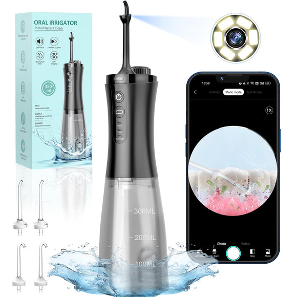 Water Flosser with Camera for Teeth, VITCOCO Visual Water Dental Flosser