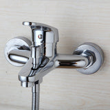 Spray Bathroom Shower Set Taps Mixer Chrome Bathtub