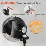 Hair Dryer, Professional Ionic Bonnet Hair Dryer with 3 Temperature Settings, Adjustable Stand