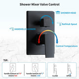 Faucet Set with Tub Spout 10 Inch, Shower Head