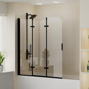 Shower Door with Foldable Hinged Design,