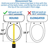 Toilet Seat and Elevated Commode Booster Seat Riser