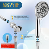 Modes High Pressure Handheld Showerhead Set Upgraded 5 Inches Shower Head with Handheld Spray