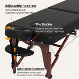 Portable Tattoo Table, Memory Foam PU Leather Professional 2 Fold