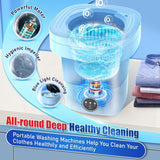 Portable Washing Machine with 3 Intelligent Cleaning Modes