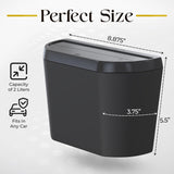 Black Gold Collections Ultimate Carbin 101 - Mini Car Trash Can with Lid - Car Trash Bin with Soft Close Feature, Convenient Leak-Proof Car Garbage Bag with Hook Tape