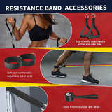 WHATAFIT Resistance Bands, Exercise Bands，Resistance Bands for Working Out, Work Out Bands with Handles for Men and Women Fitness, Strength Training Home Gym Equipment WHATAFIT