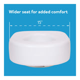 Toilet Seat Riser - Adds 5.5 Inch of Toilet Height - Raised Toilet Seat with 300 Pound