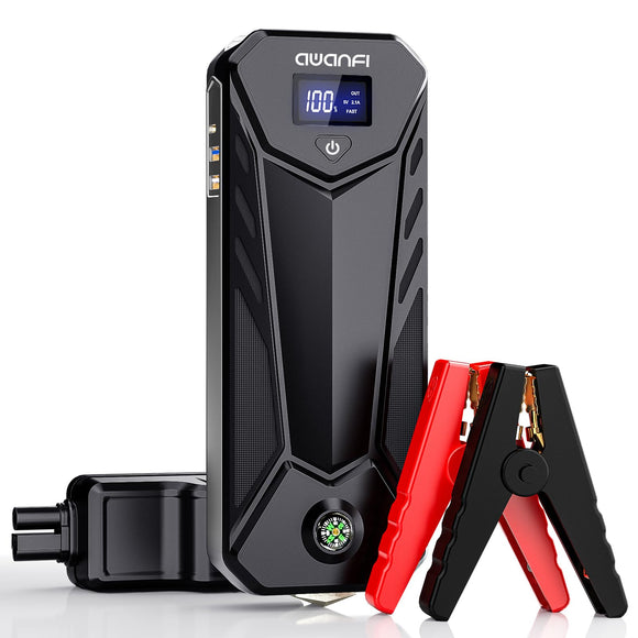 AWANFI Jump Starter 3000A, with USB Quick Charge, LED Flashlight