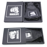 INNOLIFE Boxing Slip Bag, Boxing Dodge Hide Speed Bag Maize Ball Leather Ball for Reflex Training, Boxing, Kickboxing, MMA Pendulum Training (Black (Filler Already Included)) INNOLIFE