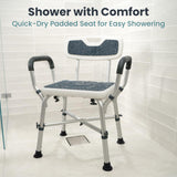 Shower Seat, Heavy Duty Shower Chair for Inside Shower, Handicap Shower Chair- Blue