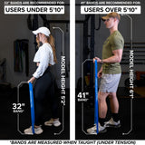 Serious Steel Fitness 32" Resistance Training Bands (Great for Individuals Under 70" Tall) (Set (#0-#5)) SERIOUS STEEL FITNESS