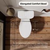 Toilet for Bathroom, Los Flexi Elongated Bowl & Comfort