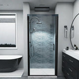 Clear Glass Shower Door,Bathroom Pivot Shower Door