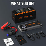 ASPERX AX4500 Jump Starter, 4500A Peak