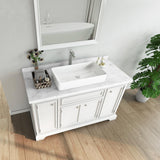 Rectangular Ceramic Countertop Bathroom Vanity Vessel Sink BVS2414A-OK