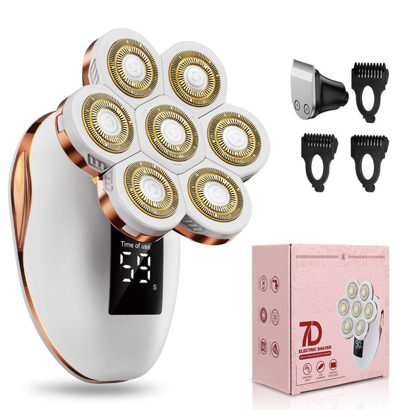 Women, Wet/Dry 7D Rechargeable Rotary Shaver