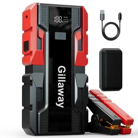 Gillaway 001B 3000A Car Jump Starter Battery Pack (up to 9.0L Gas and 7.0L Diesel Engine)