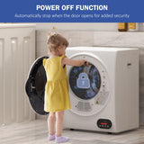 Portable Clothes Dryer, Compact Laundry Dryer with 1.5 cu.ft Stainless Steel