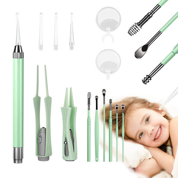 Ear Wax Removal Tool Kit with Light - LED Ear Cleaning Kit