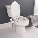 Bidet Attachment for Toilet, Non Electric, Self Cleaning Dual Nozzles