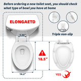 toilet seat risers for seniors, Slow Close, Elevated toilet seat