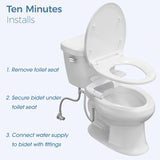 Bidet Attachment for Toilet - Dual Nozzle (Frontal & Rear Wash)