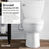 Bidet Toilet Attachment in White with Self Cleaning