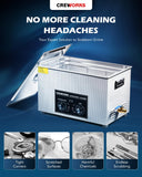 with Heater and Timer, 7.9 Gallon Ultrasonic Cleaning Machine