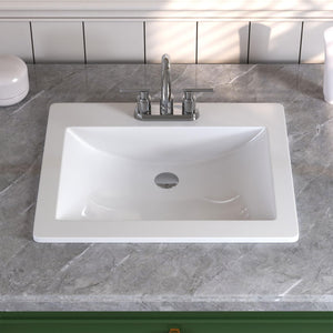 Bathroom Sink Under Counter Modern Art Basin with Overflow