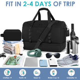 Weekender Overnight Bag with Toiletry Bag, Carry on Bags for Airplane for Travel,