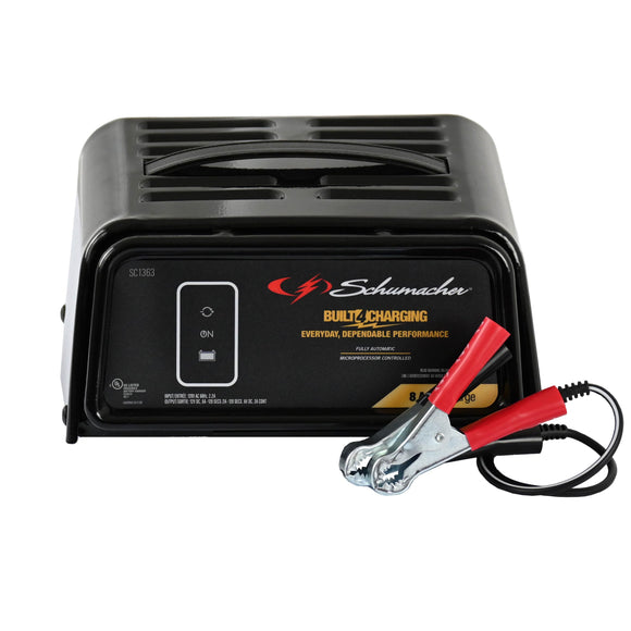 Fully Automatic Battery Charger, Maintainer, and Auto Desulfator - 8 Amp/2 Amp, 6V/12V - For Cars, Trucks, SUVs, RV Batteries