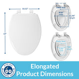 Toilet Seat with Built-In Potty Training Seat