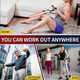 WHATAFIT Resistance Bands, Exercise Bands，Resistance Bands for Working Out, Work Out Bands with Handles for Men and Women Fitness, Strength Training Home Gym Equipment WHATAFIT