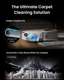 Robot Vacuum and Mop with Dual Stations, Self Draining and Self Refilling, Auto Mop Washing/Drying