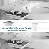 Bidet Toilet Seat Attachment with Pressure Controls