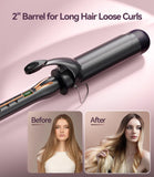 Curling Iron for Long Hair Loose Curls, 14 Heat Settings Large Barrel Curling Iron